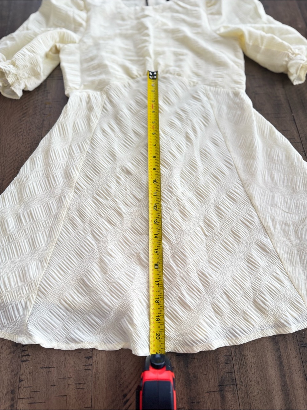 En Saison butter Yellow Textured Mini Dress - Picture 7 of 10